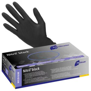 Nitril Einweghandschuhe M 100Stk. schwarz